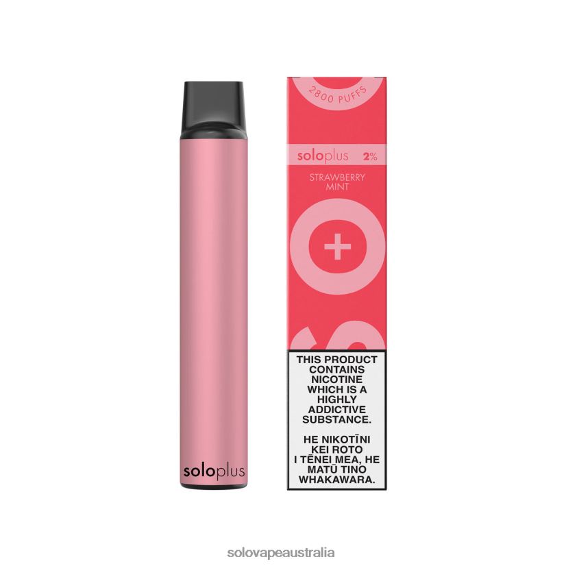 Strawberry Mint Solo Plus Disposable Vape ZN6LB026 | Solo Disposable Vape Review